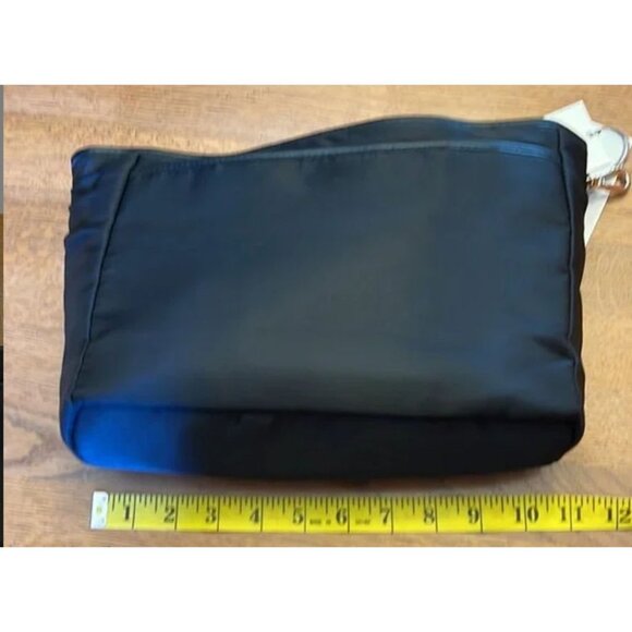 A new Day Black Nylon Travel Pouch Organizer With Zipper & Multiple Compartments - Picture 9 of 16